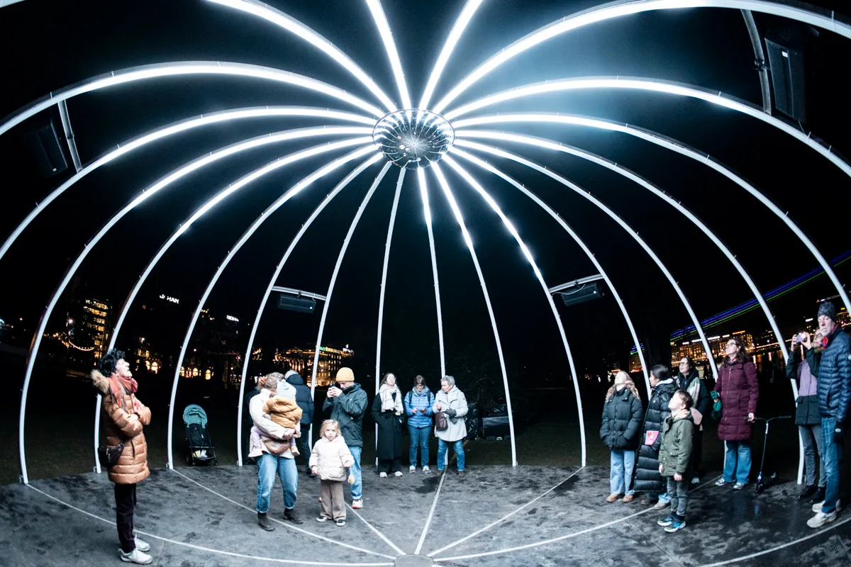 Polaris, by Structurals, for Geneva Lux Festival, 2026 (installation view 7)