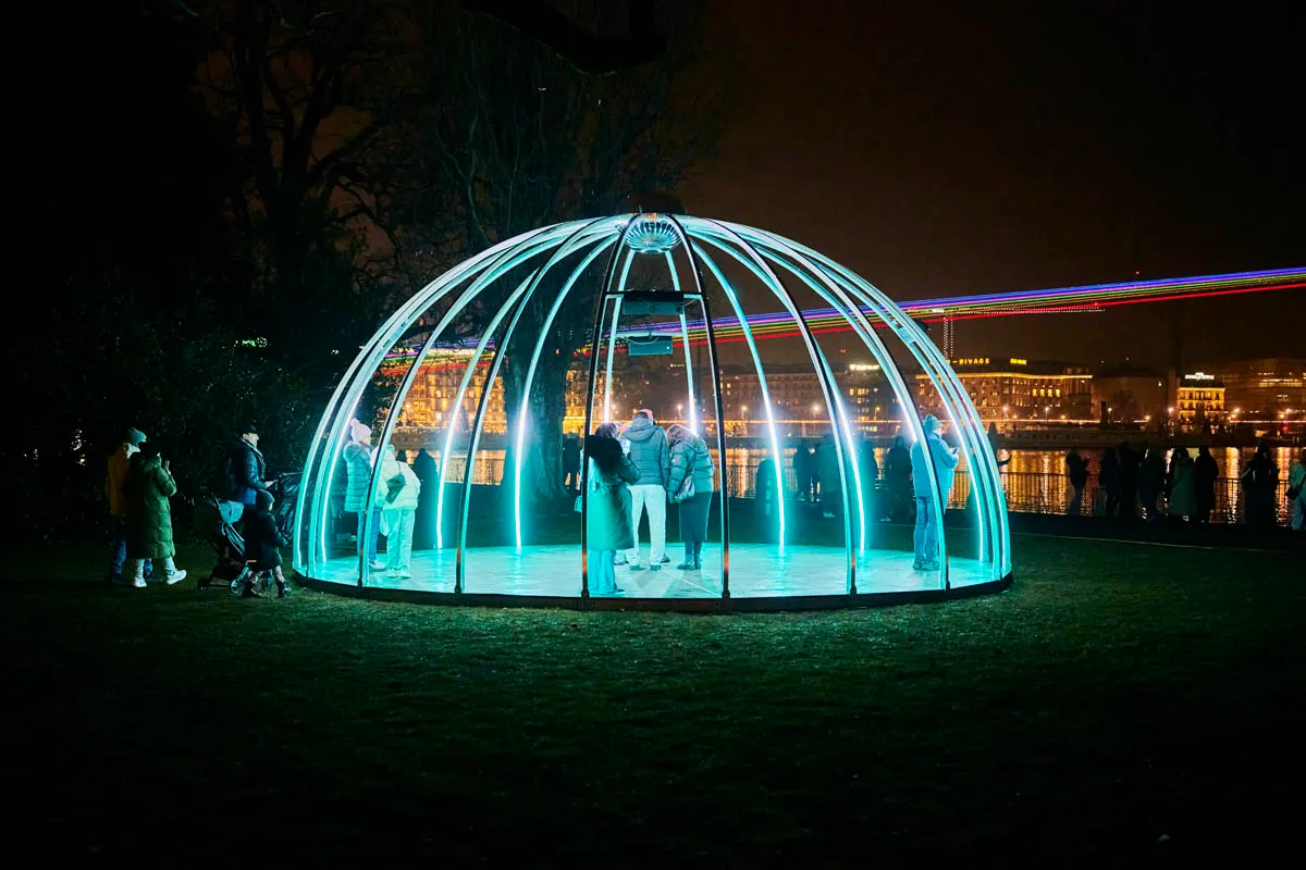 Polaris, by Structurals, for Geneva Lux Festival, 2026 (installation view 3)