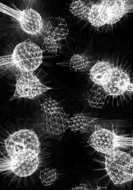 Generative visuals, by Structurals, for Various, 2023 (installation view 9)