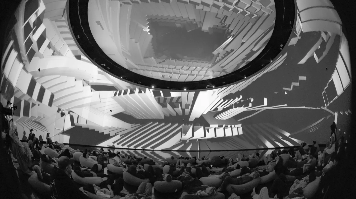 Echoes of Archs, by Structurals, for Mapping Festival, 2024 (installation view 3)