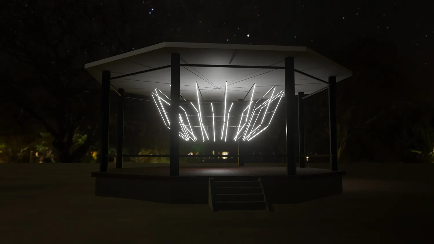 Eclosion: O.V.N.I, by Structurals, for Geneva Lux Festival, 2025 (work in progress 1)