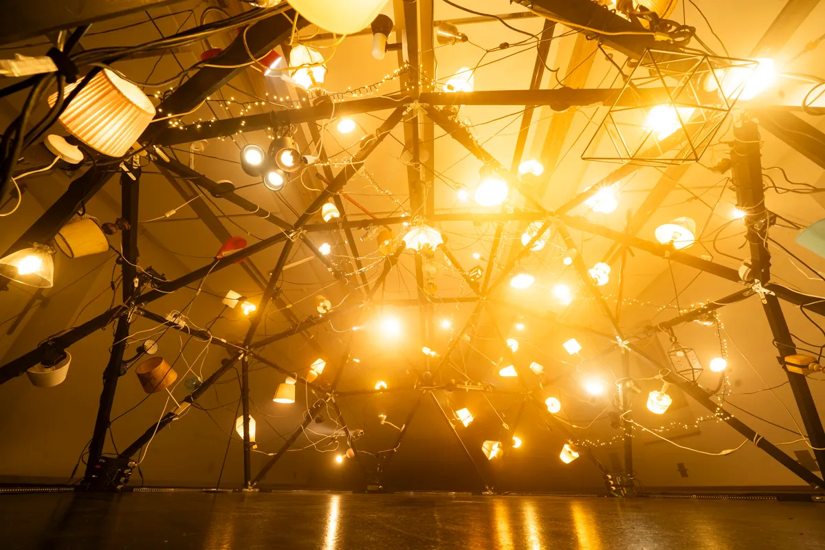 Lightousmonium, by Structurals, for Zeughaus Teufen, 2025 (installation view 2)