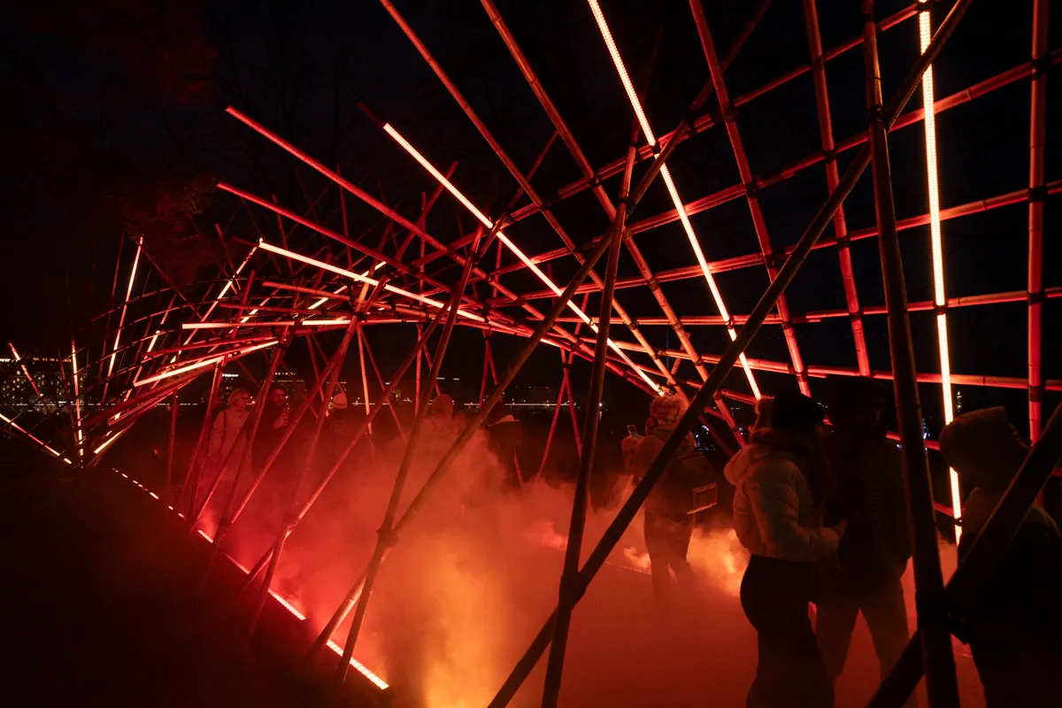 Morphosis, by Structurals, for Geneva Lux Festival, 2025 (installation view 3)