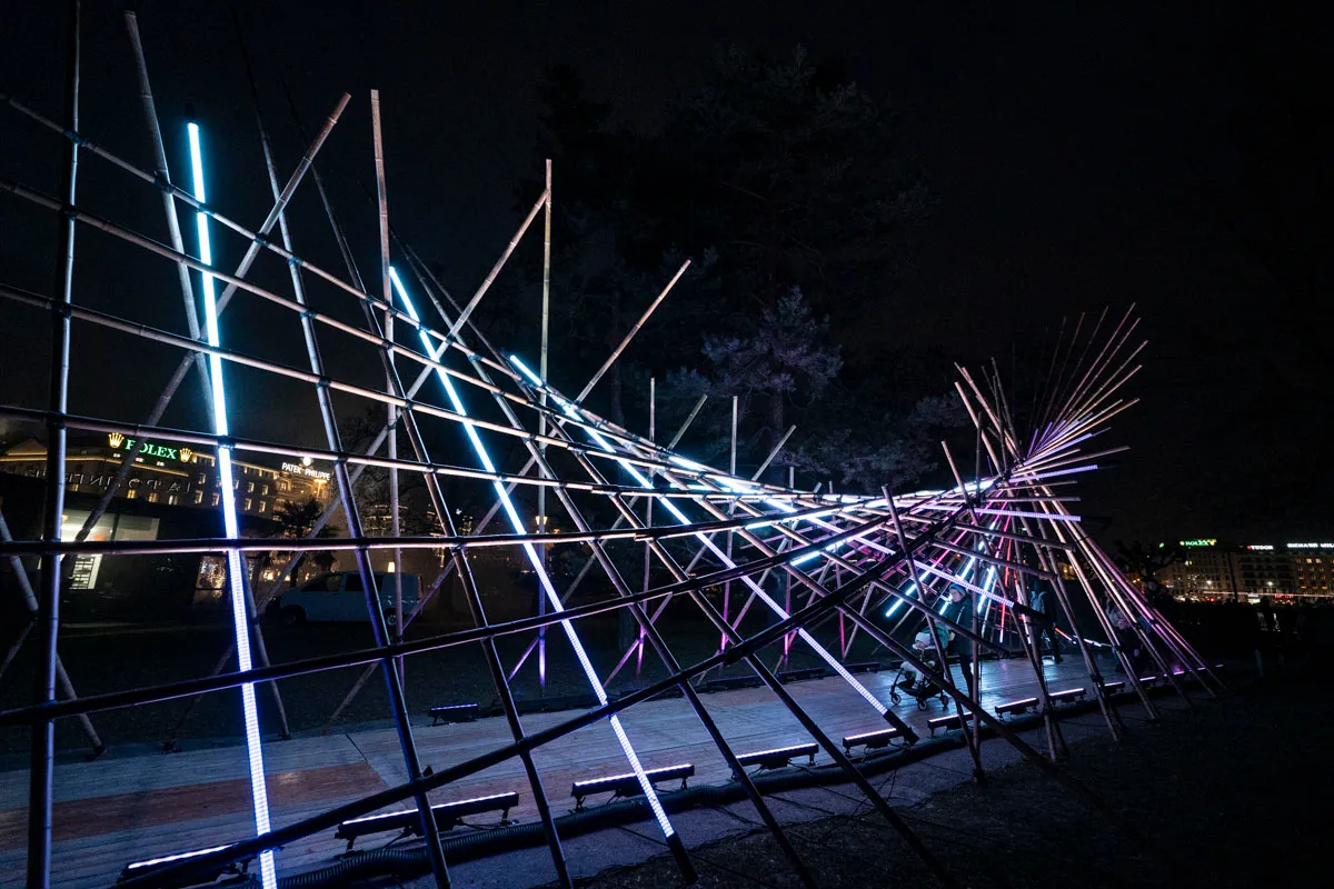 Morphosis, by Structurals, for Geneva Lux Festival, 2025 (installation view 17)