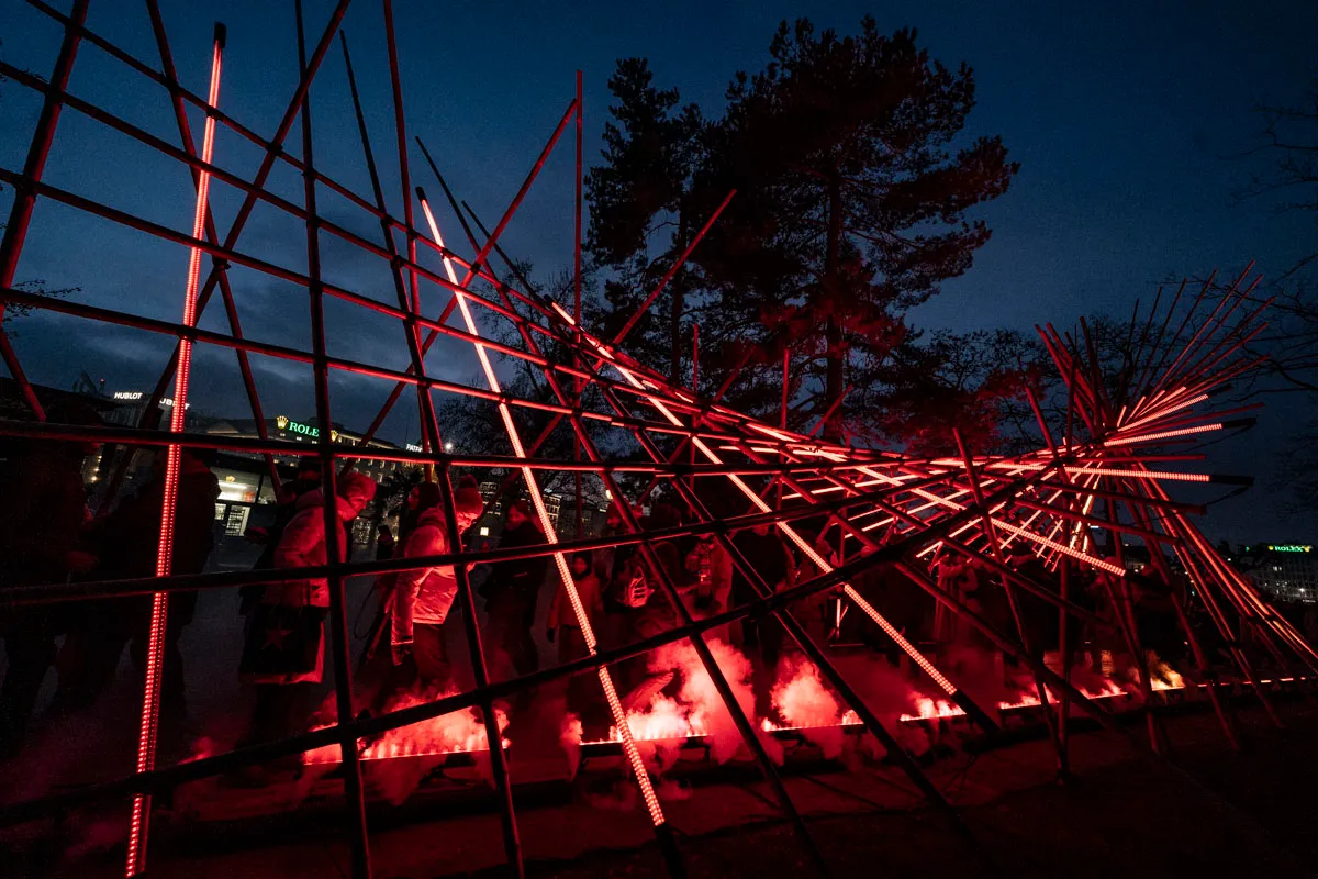 Morphosis, by Structurals, for Geneva Lux Festival, 2025 (installation view 6)