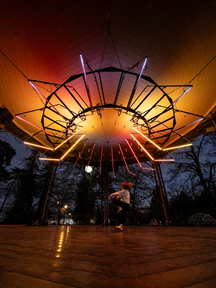 Eclosion: O.V.N.I, by Structurals, for Geneva Lux Festival, 2025 (installation view 5)