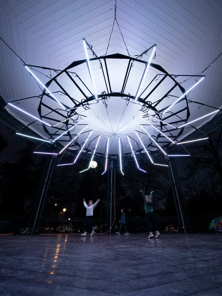 Eclosion: O.V.N.I, by Structurals, for Geneva Lux Festival, 2025 (installation view 6)