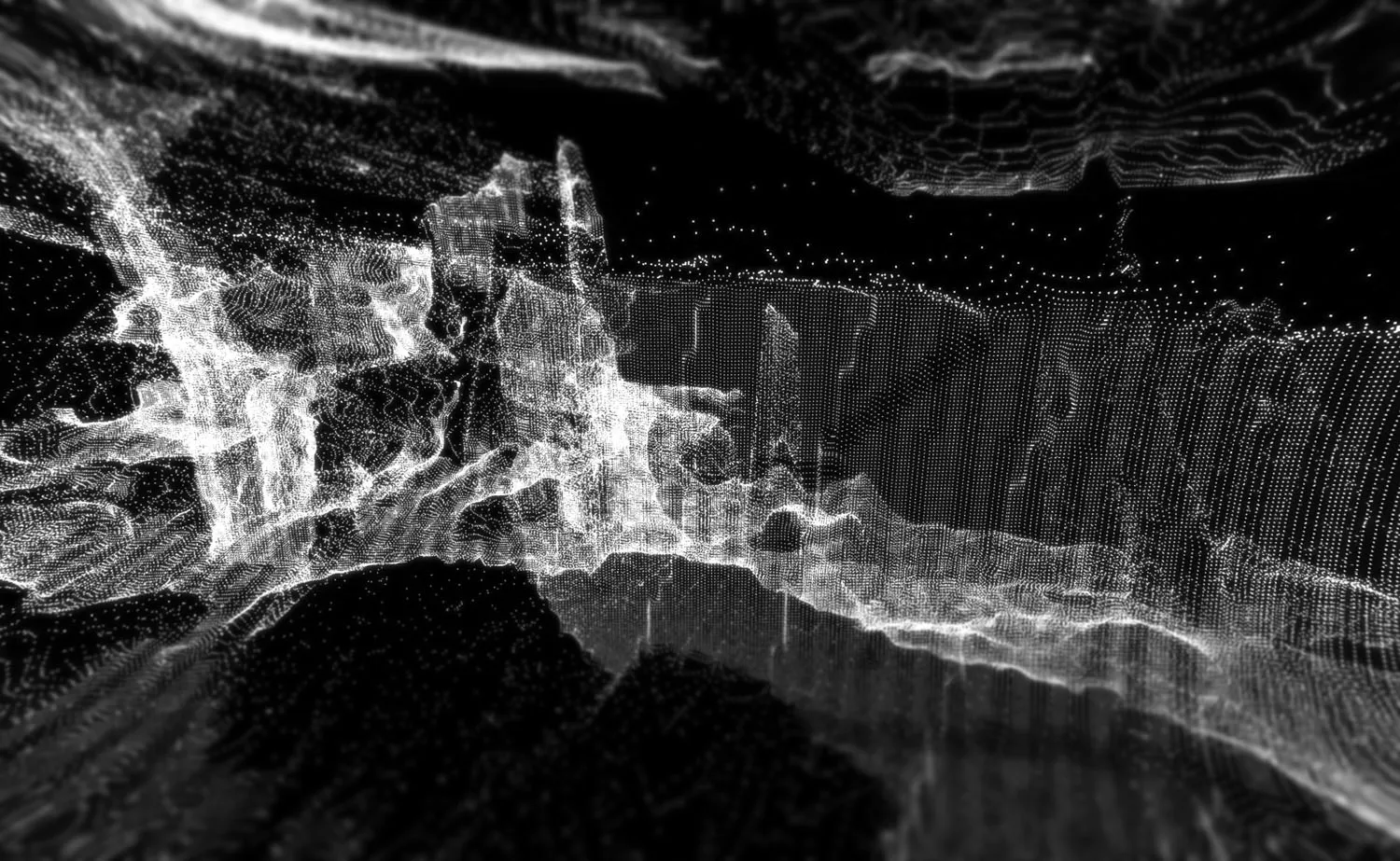 Generative visuals, by Structurals, for Various, 2023 (installation view 1)